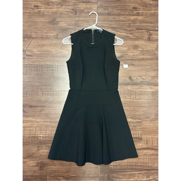 MADEWELL Anywhere Fit & Flare Black Sleeveless Dress, Sz 0, MSRP $148 - Picture 1 of 9